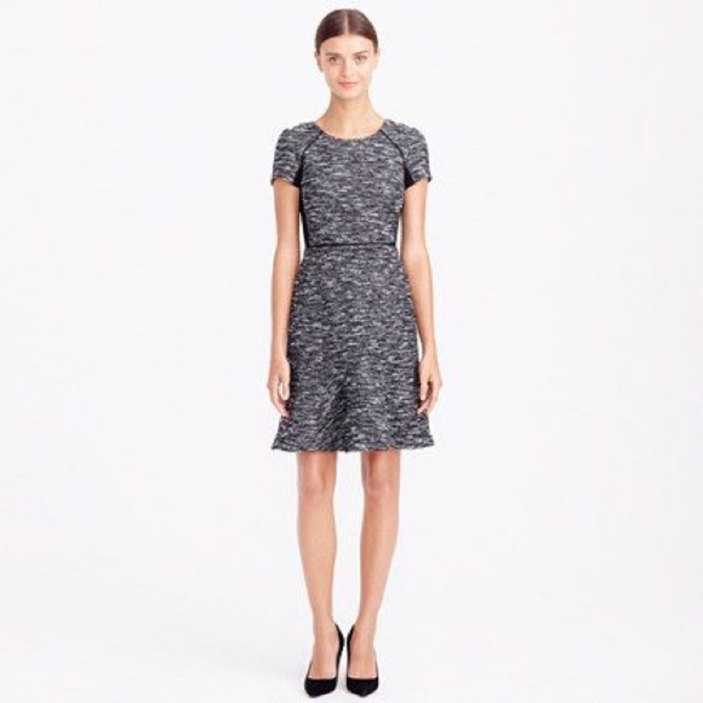 J. Crew mixed tweed fit and flare dress - size 2